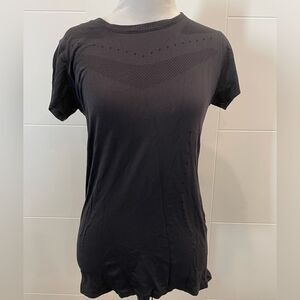 Stretch workout shirt, black, champion brand size medium